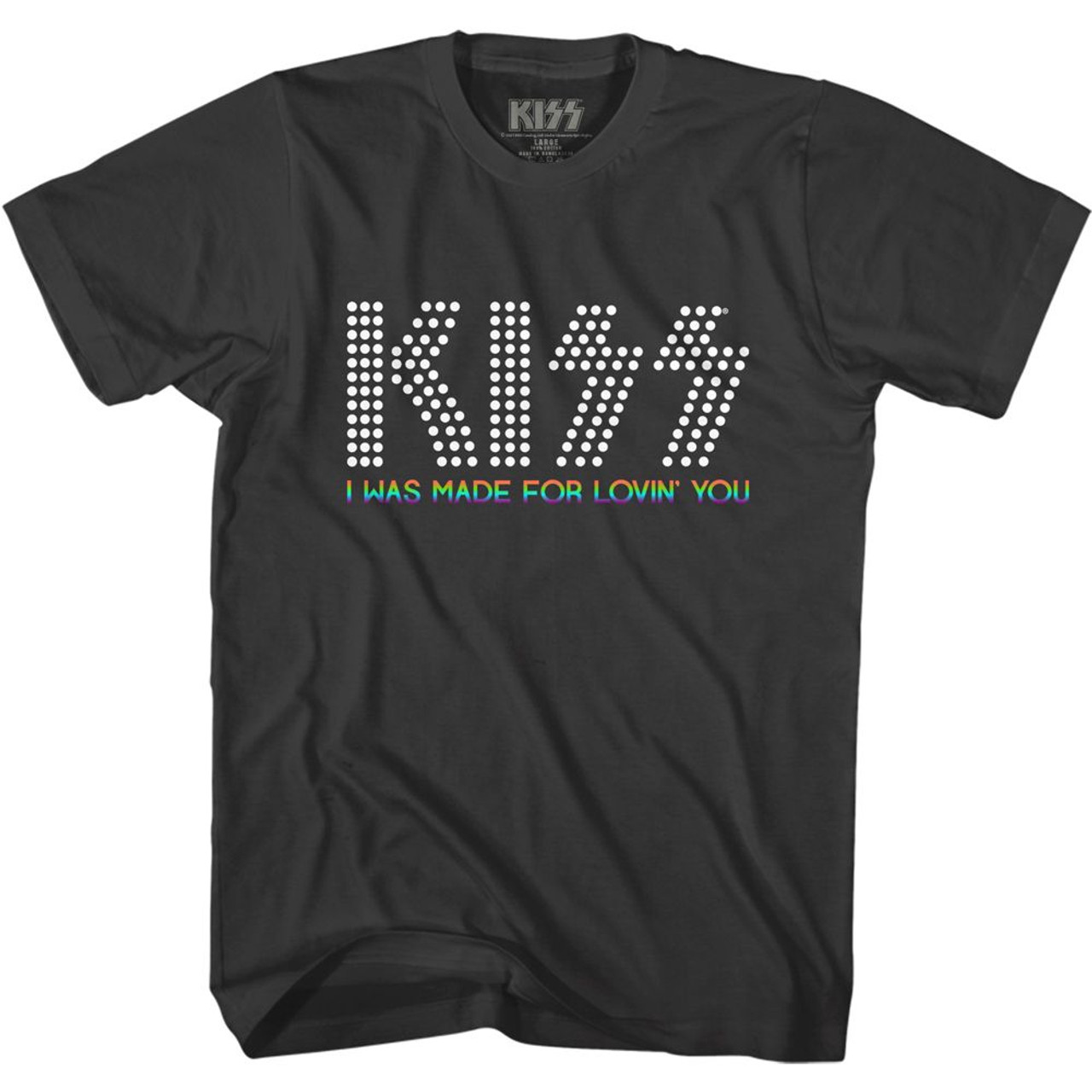 Kiss Lovin You Rainbow Smoke Adult T-Shirt