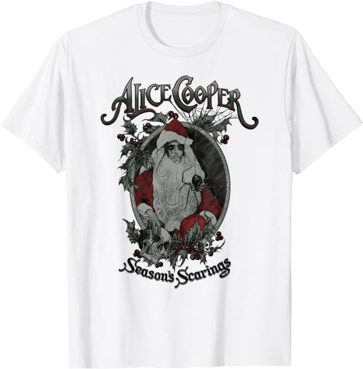 Alice Cooper Alice Claus White T-Shirt