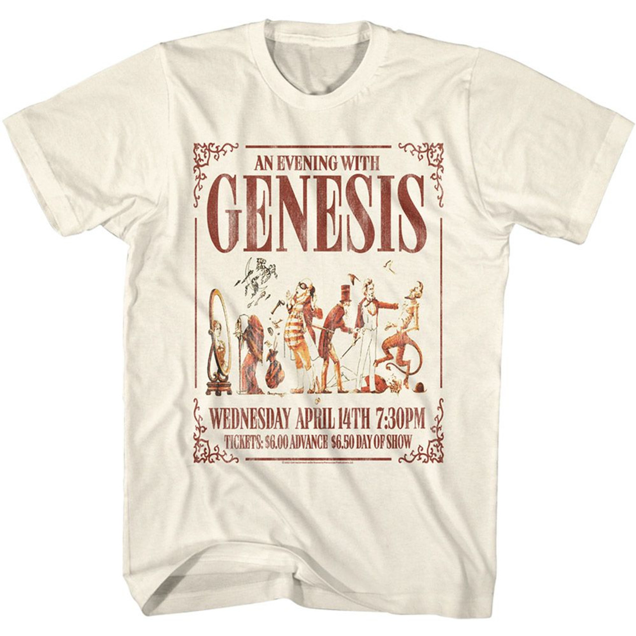Genesis Evening With Genesis Poster Natural Adult T-Shirt