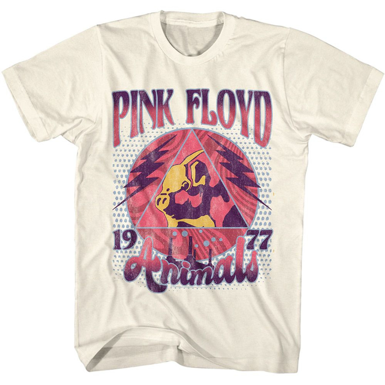 Pink Floyd Animals Natural Adult T-Shirt