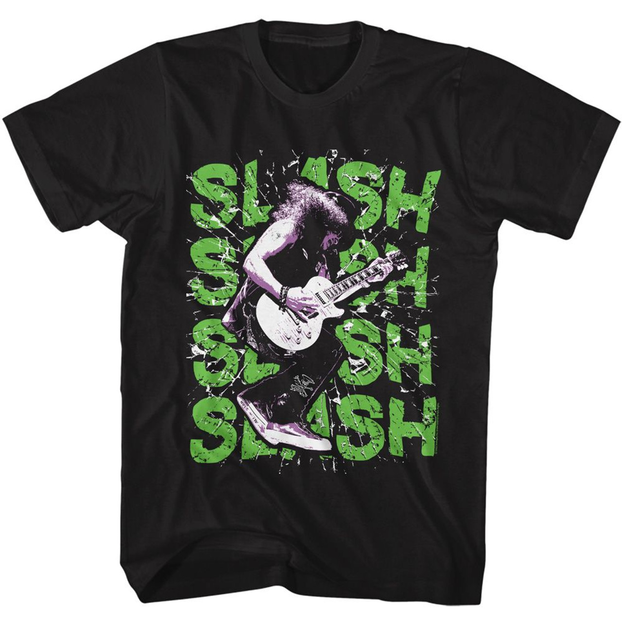 Slash Shatter Black Adult T-Shirt