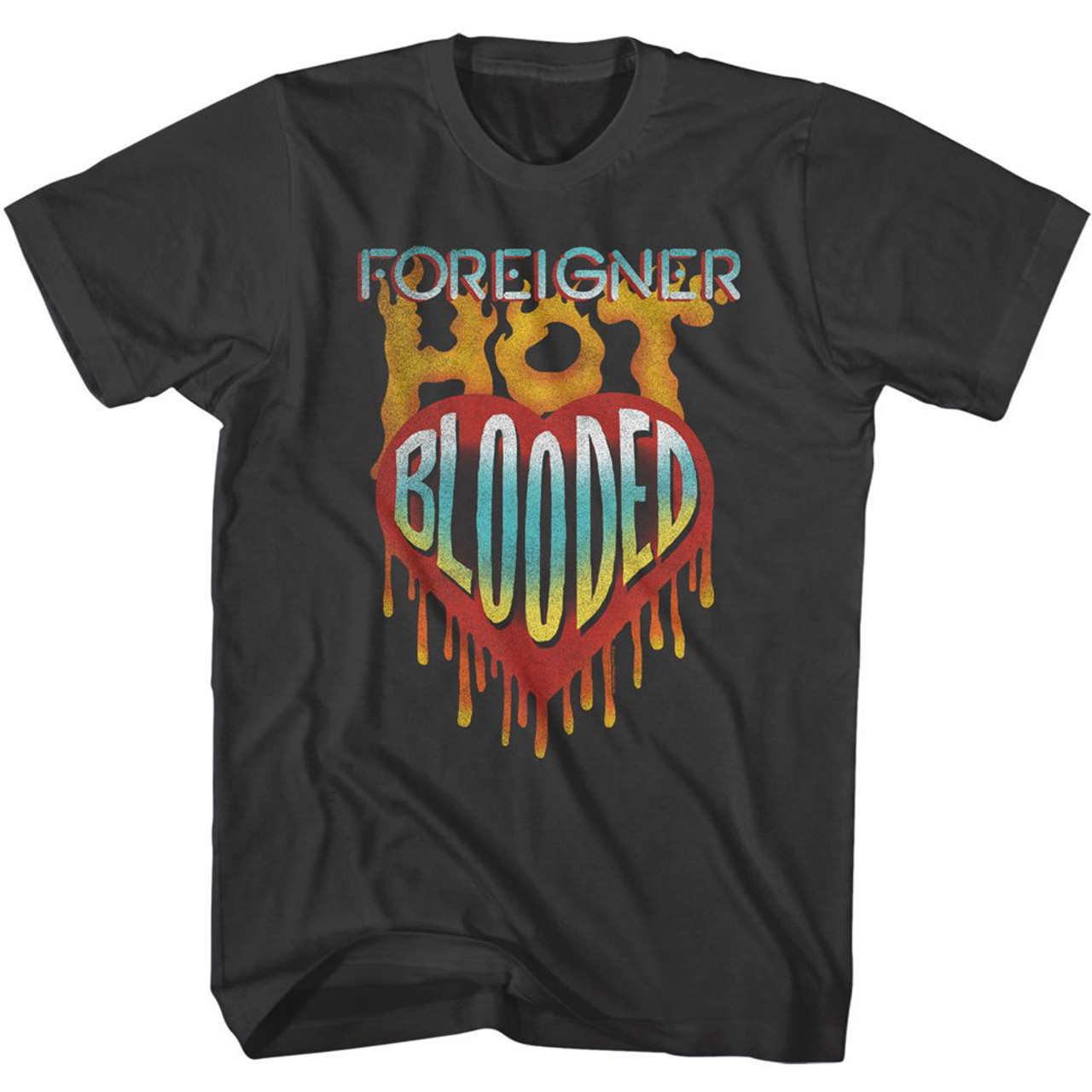 Foreigner Hot Blooded Smoke Adult T-Shirt