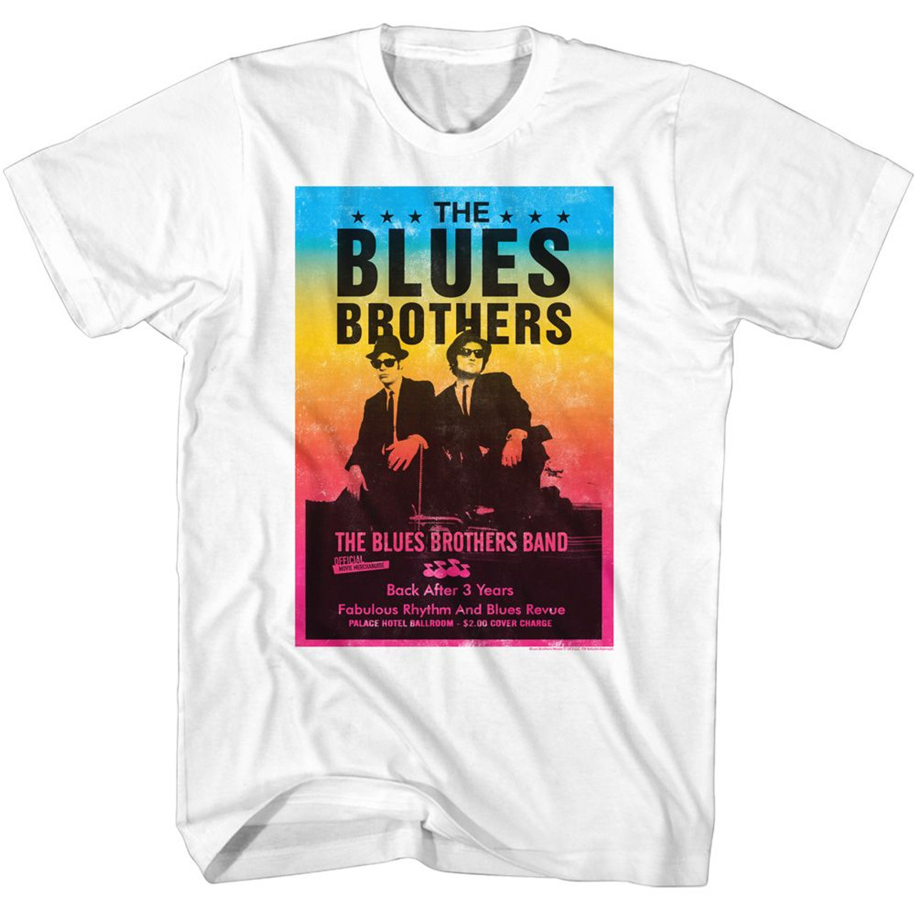 The Blues Brothers Poster White T-Shirt