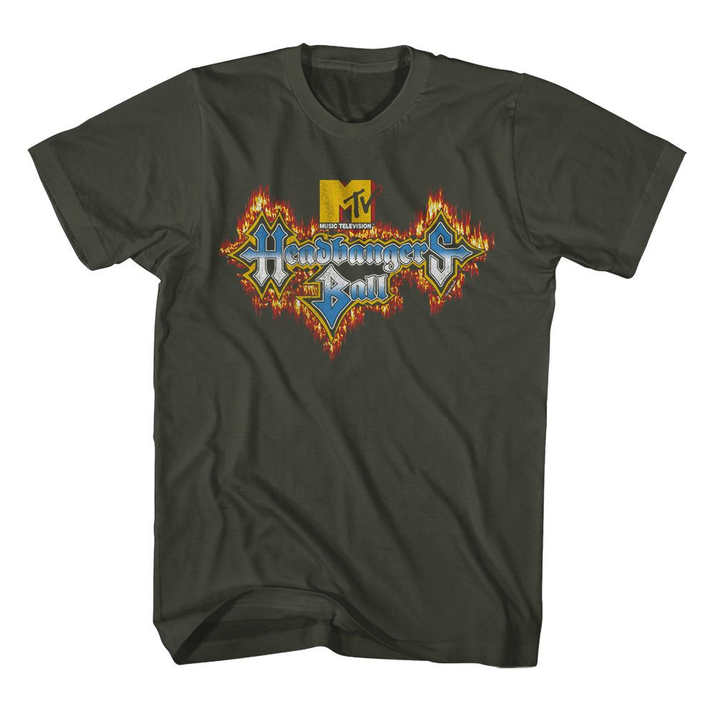 MTV Headbangers Ball Fire Logo Smoke T-Shirt