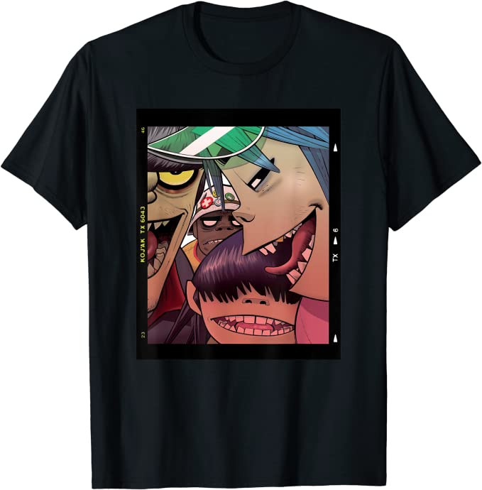 Gorillaz Polaroid Slide T-Shirt