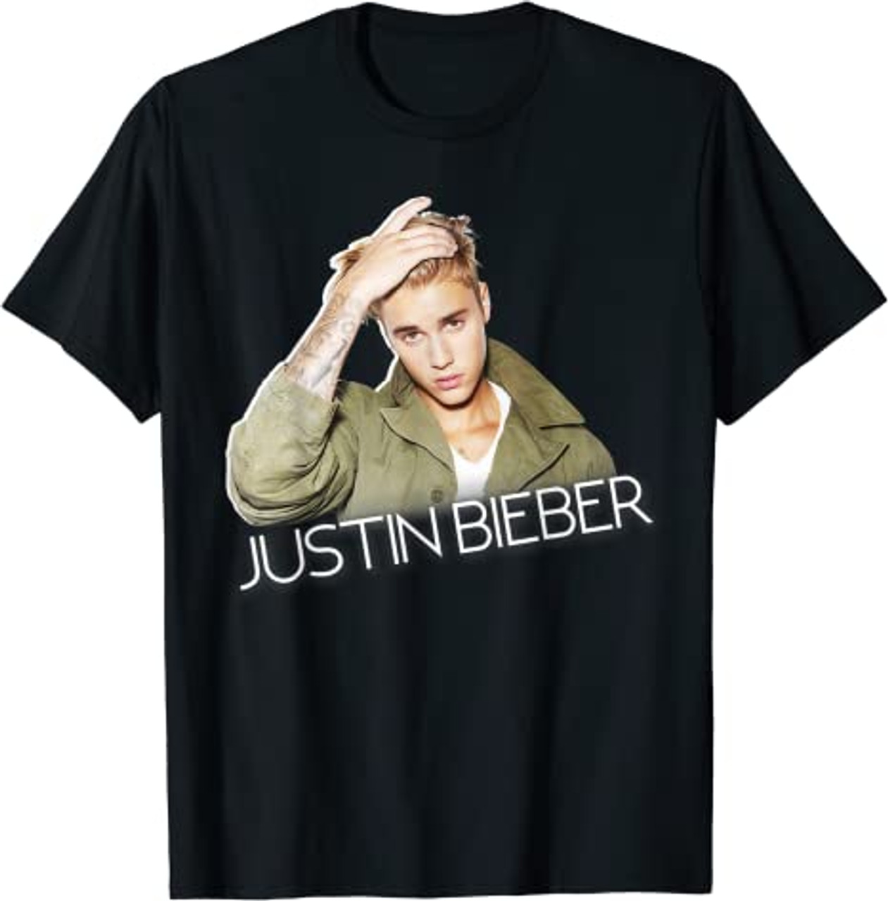 Justin Bieber Official Cut Out Jacket T-Shirt