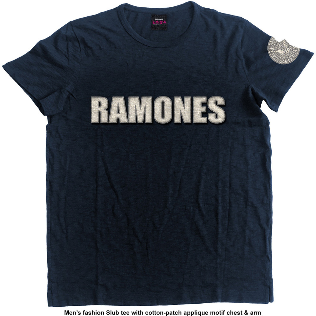 Ramones Unisex Applique T-Shirt Logo and Presidential Seal