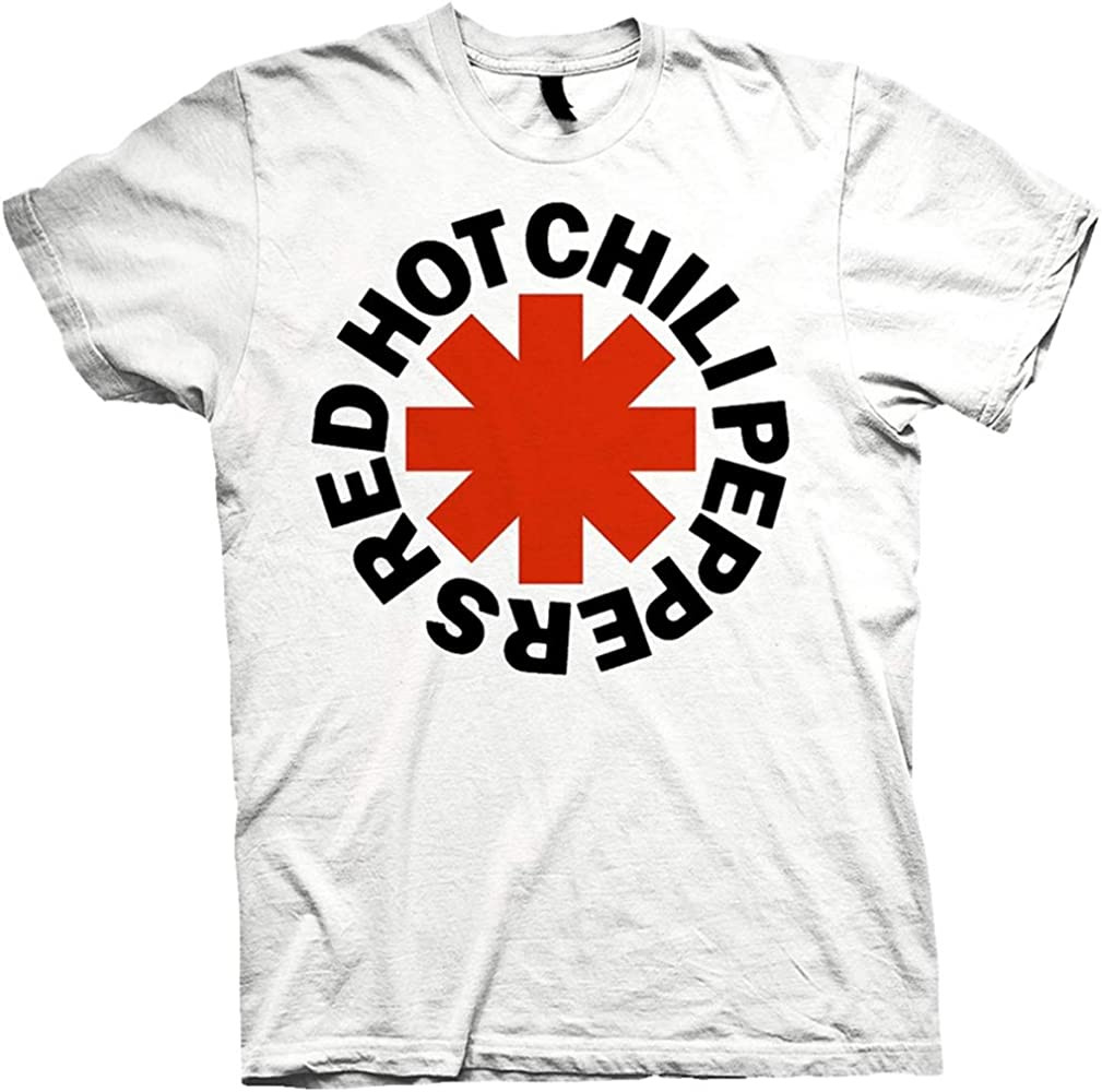 Red Hot Chili Peppers Unisex T-Shirt Red Asterisk - Official Band