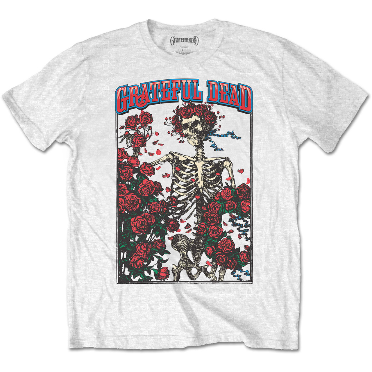 Grateful Dead Unisex T-Shirt Bertha & Logo White