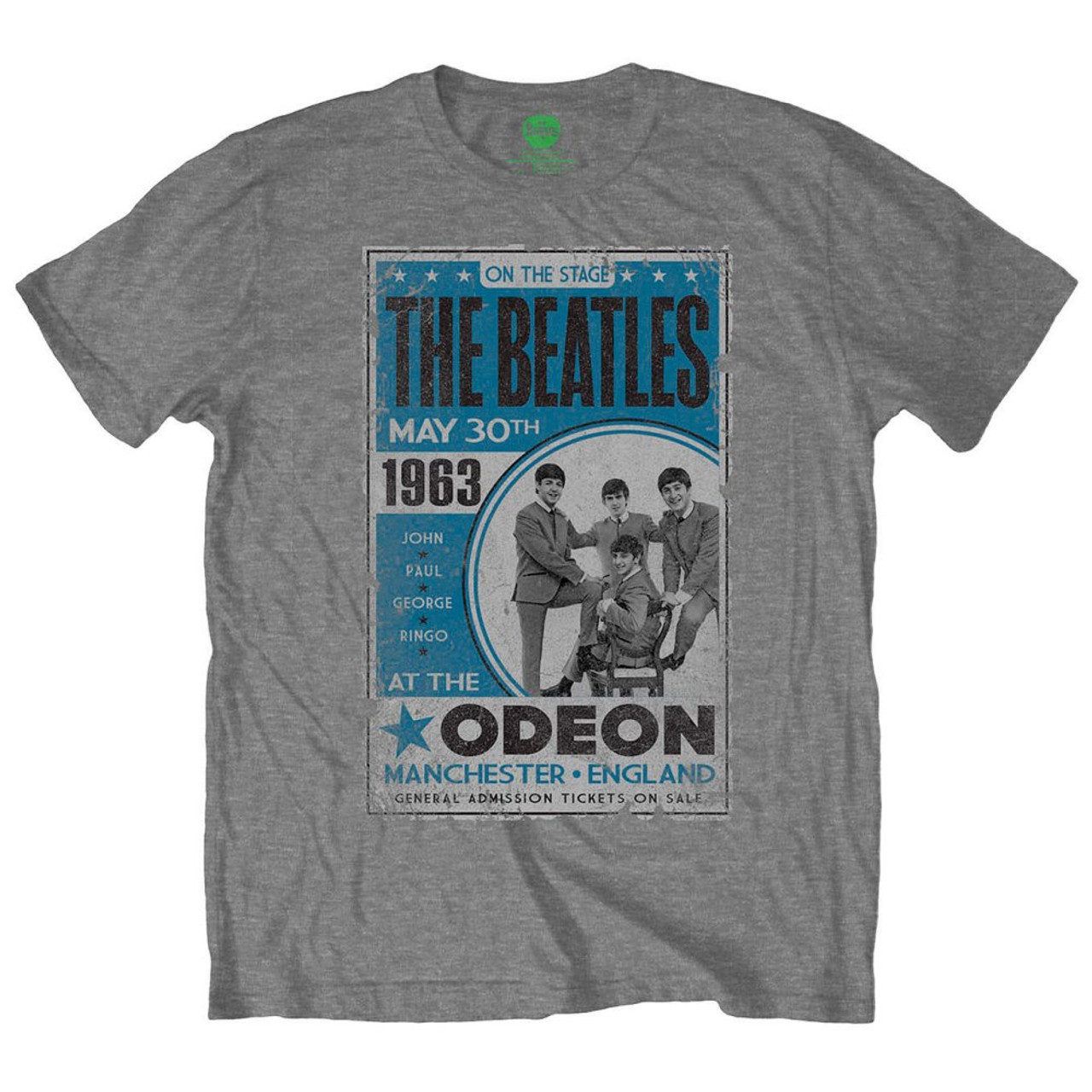 The Beatles Unisex T-Shirt Odeon Poster