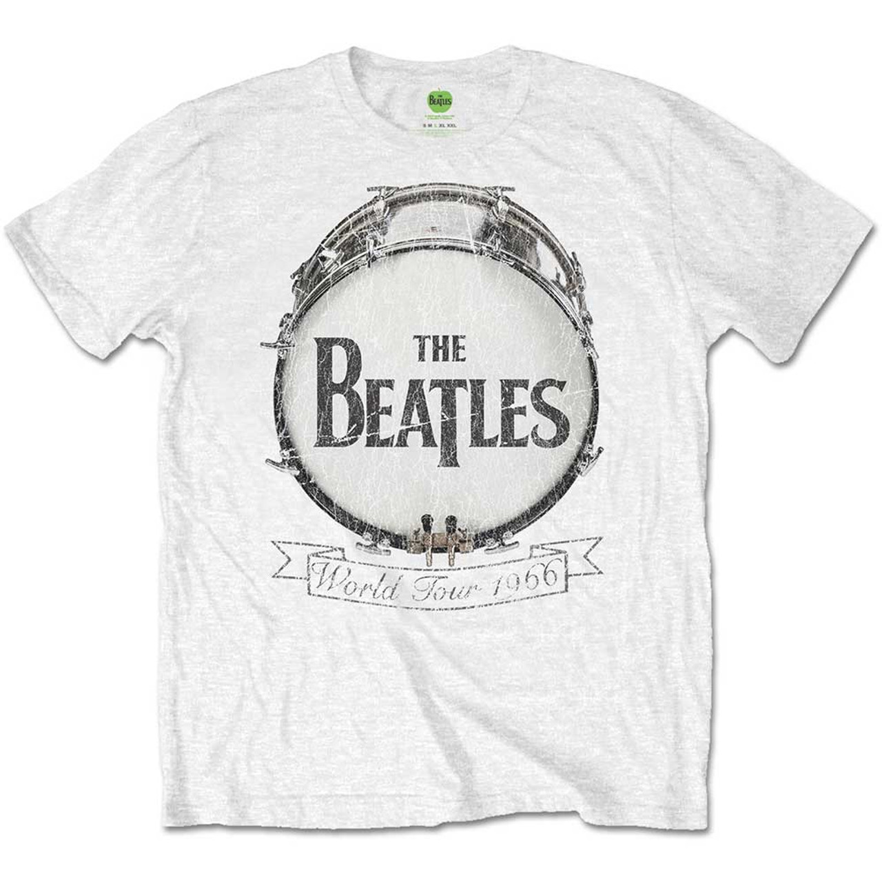 The Beatles Unisex T-Shirt World Tour 1966 White