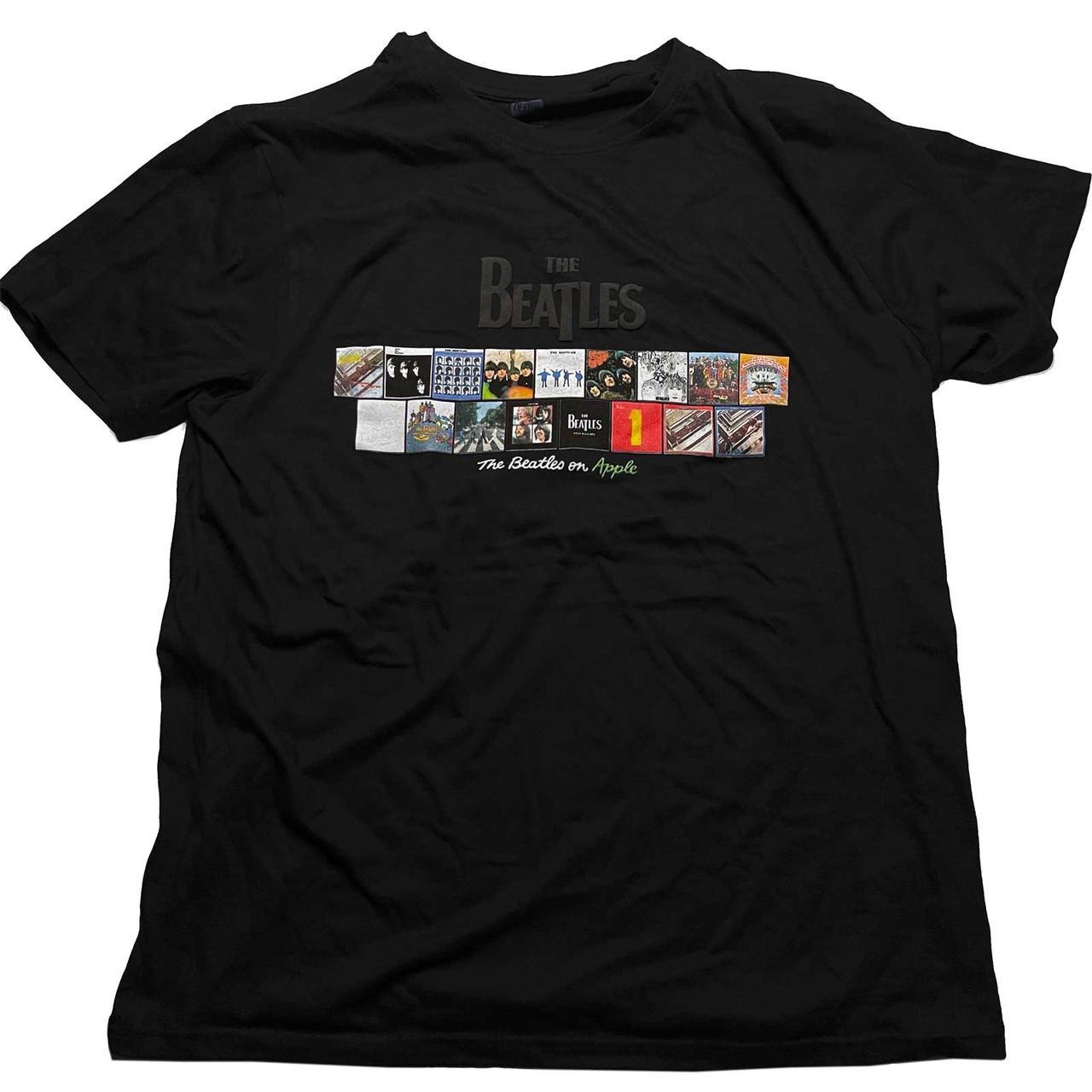 The Beatles Unisex T-Shirt Albums on Apple (Puff Print)