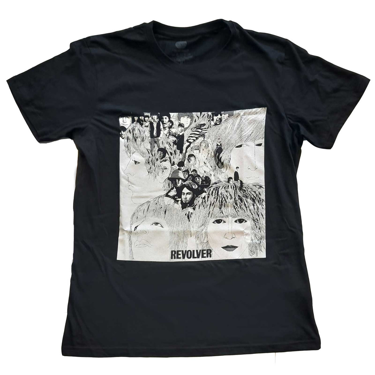 The Beatles Unisex T-Shirt Revolver Album Cover Black