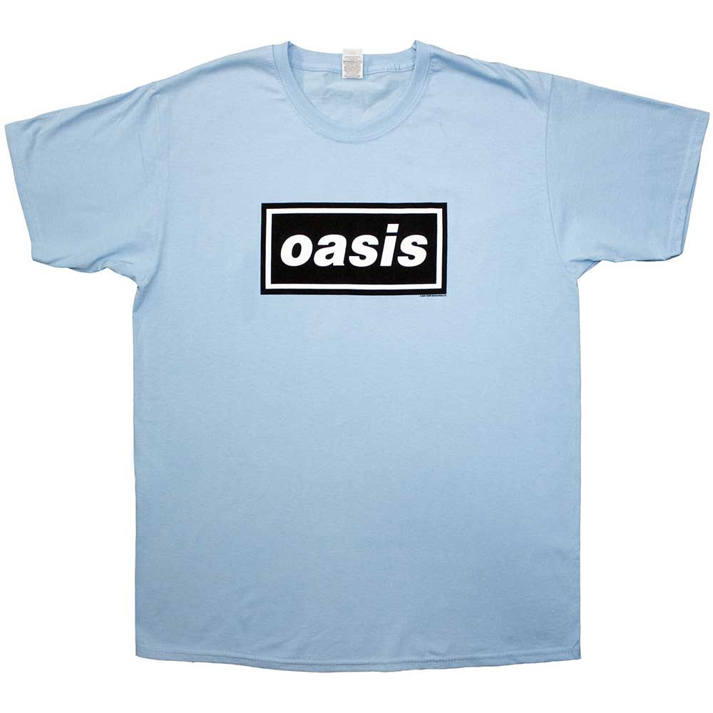 Oasis Unisex T-Shirt Decca Logo Light Blue