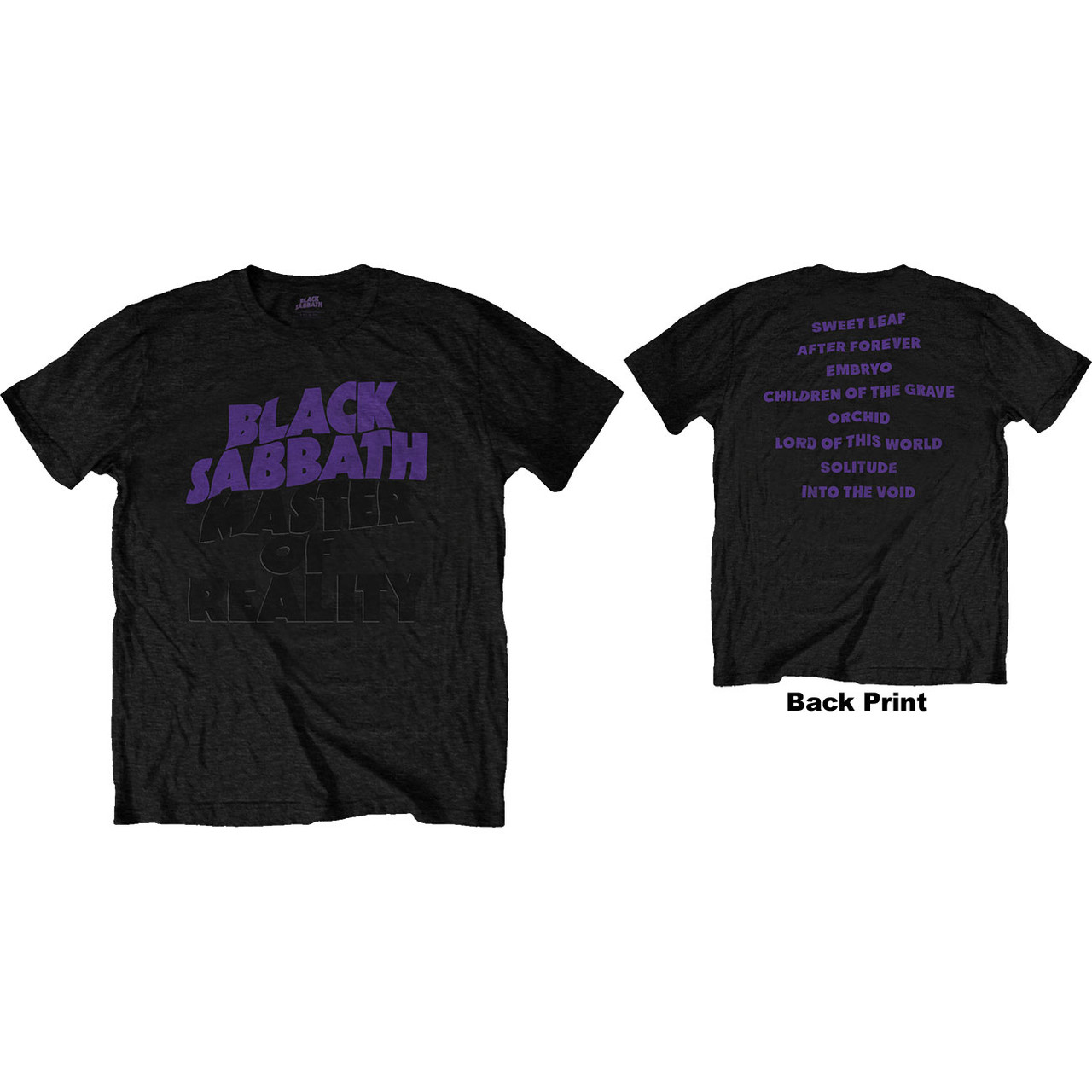 Black Sabbath Unisex T-Shirt Masters of Reality Album (Back Print)1 review