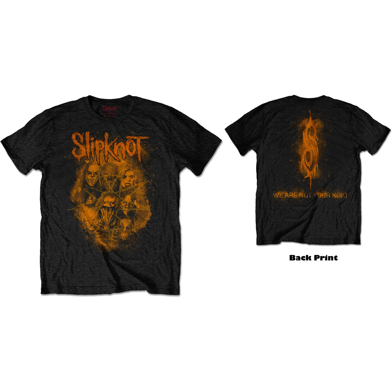 Slipknot Unisex T-Shirt WANYK Orange (Back Print)
