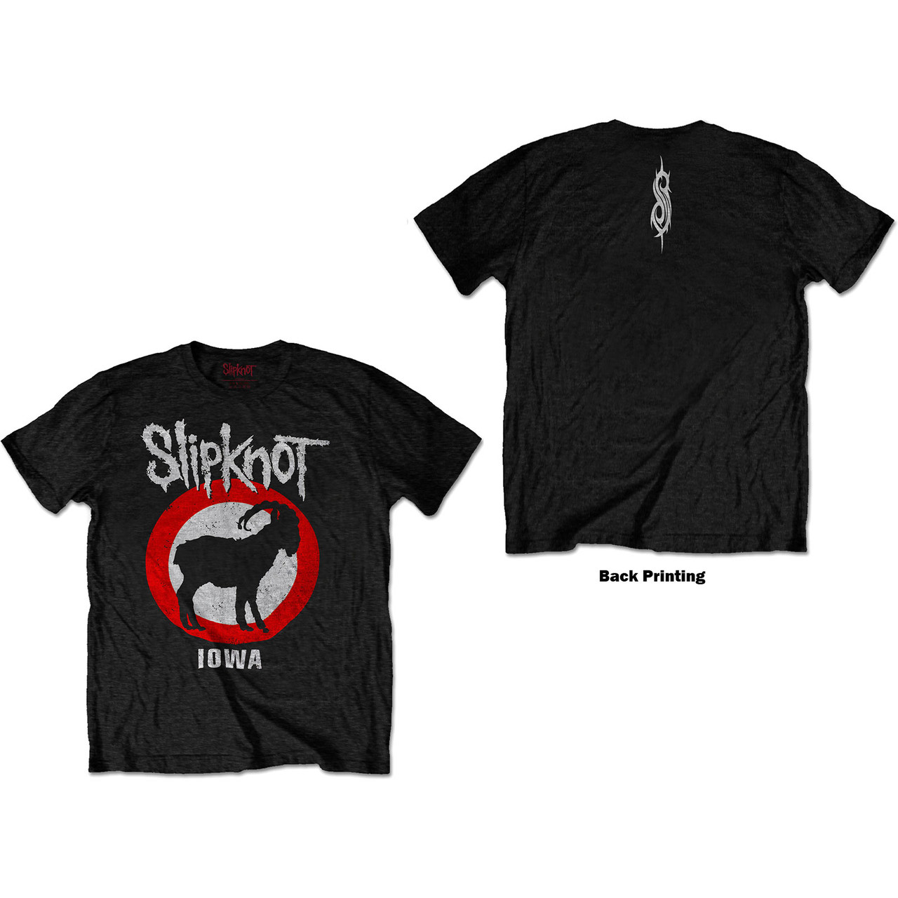 Slipknot Unisex T-Shirt Iowa Goat (Back Print)