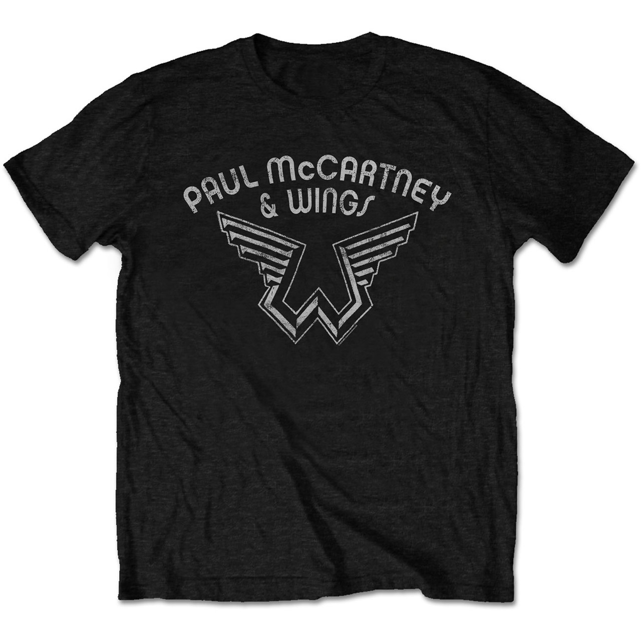 Paul McCartney Unisex T-Shirt Wings Logo Black