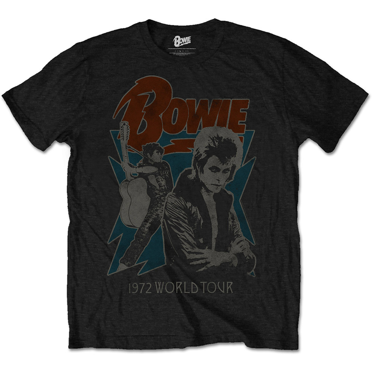 David Bowie Unisex T-Shirt 1972 World Tour