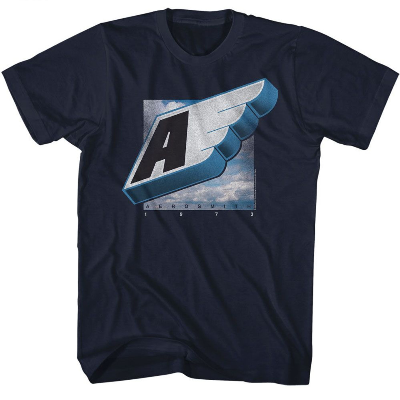 Aerosmith 1973 Wing Navy T-Shirt