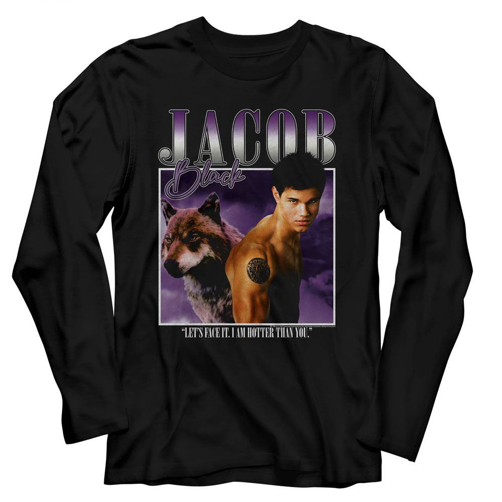 Twilight Two Images Jacob Black Long Sleeve T-Shirt