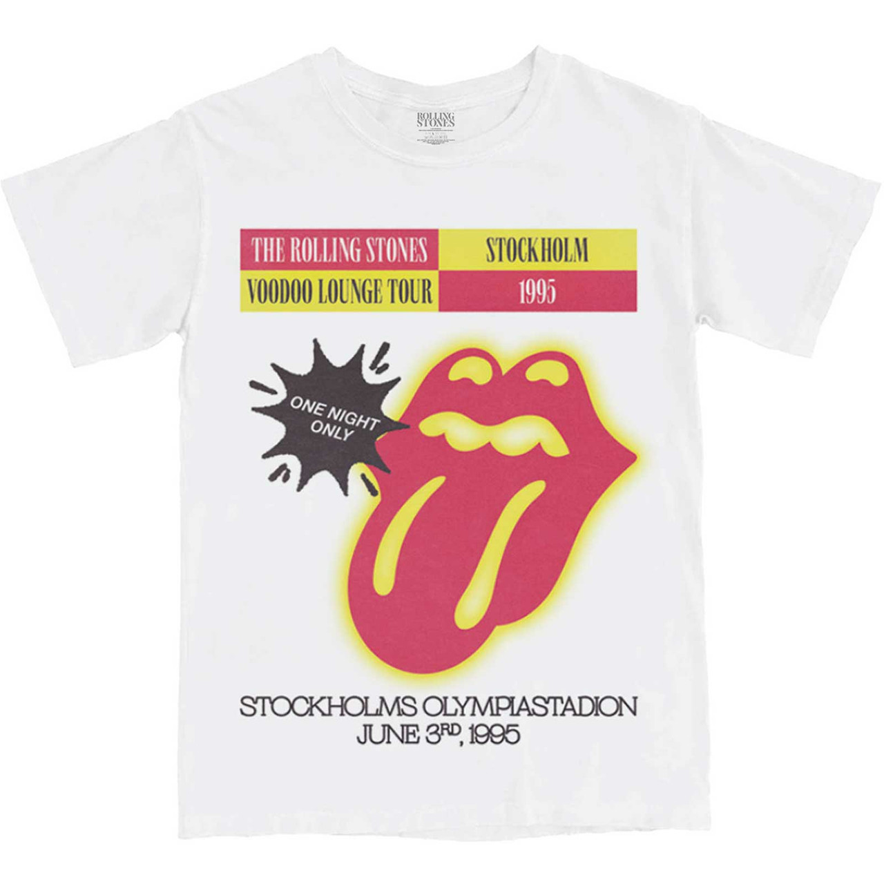 The Rolling Stones Unisex T-Shirt Stockholm '95