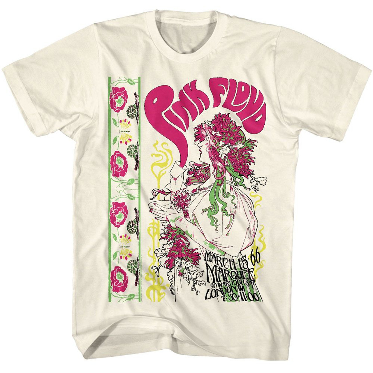 Pink Floyd Psychadelic Tea Natural T-Shirt