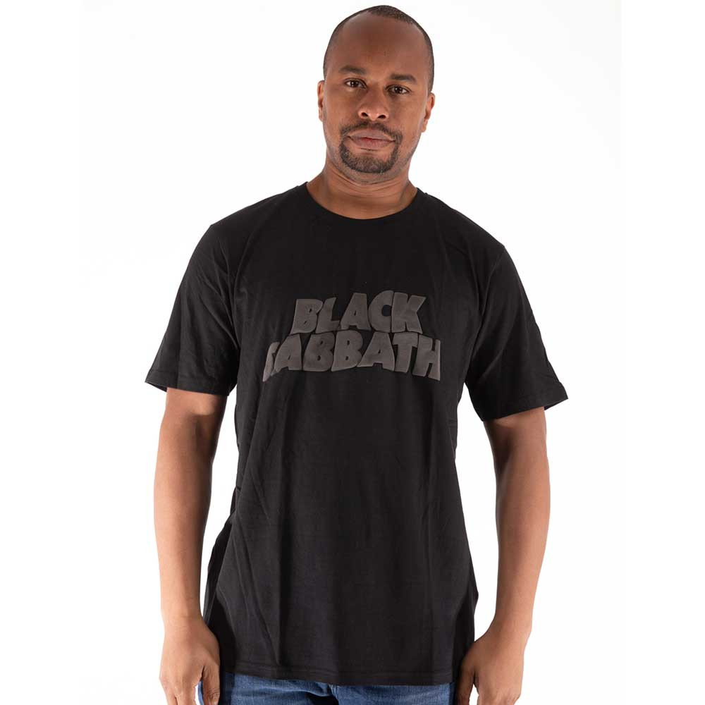 T-Shirt Unisex Black Sabbath – Wavy Logo Dip-Dye – Maglia Ufficiale Rock Off - 4