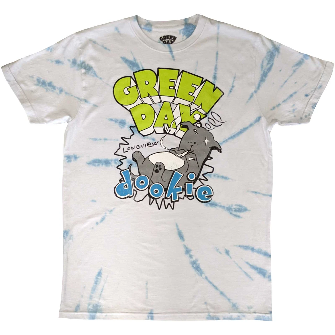Green Day Unisex T-Shirt Dookie Longview (Wash Collection)