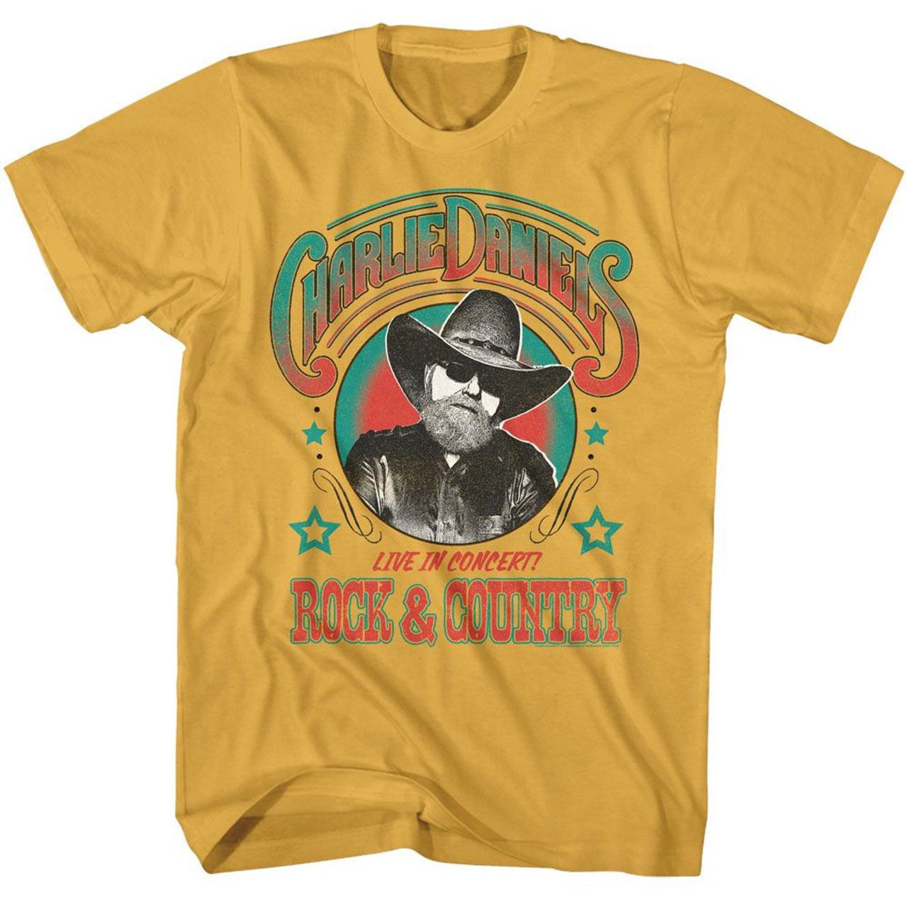 Charlie Daniels Band Rock and Country Ginger T-Shirt