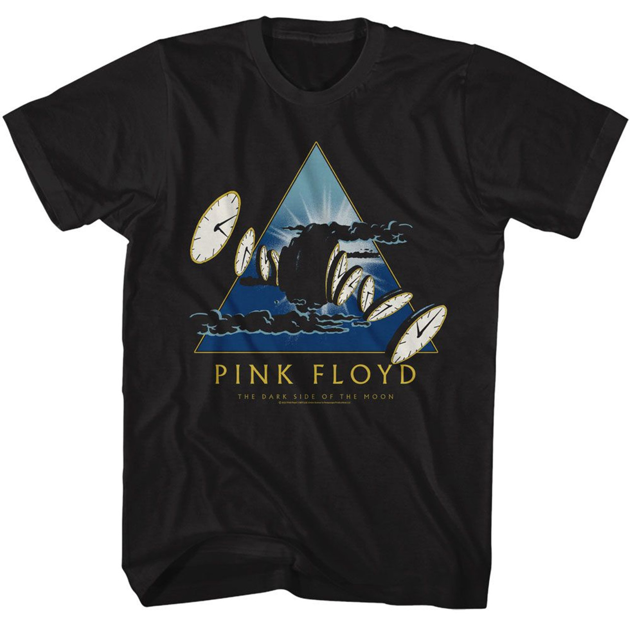 Pink Floyd Melting Clock Black T-Shirt
