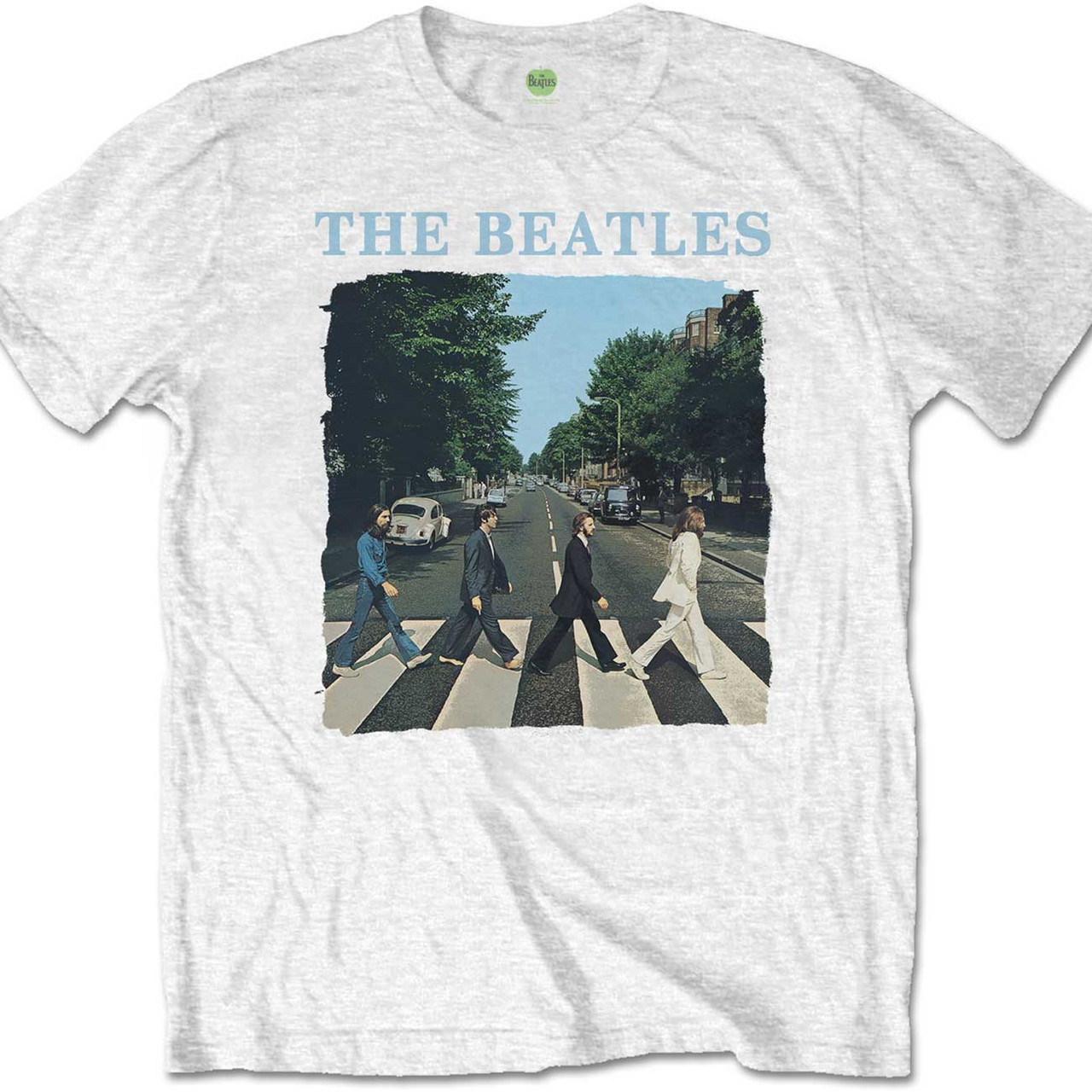 The Beatles Unisex T-Shirt Abbey Road & Logo White