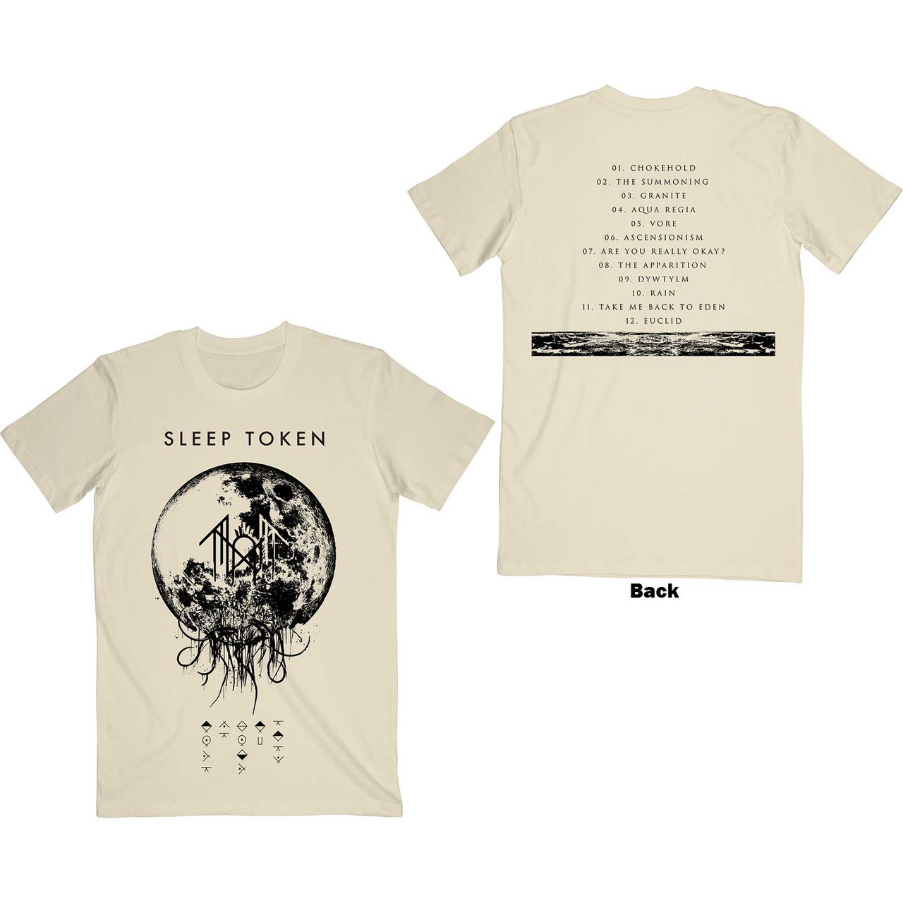 Sleep Token Unisex T-Shirt Take Me Back To Eden (Back Print)