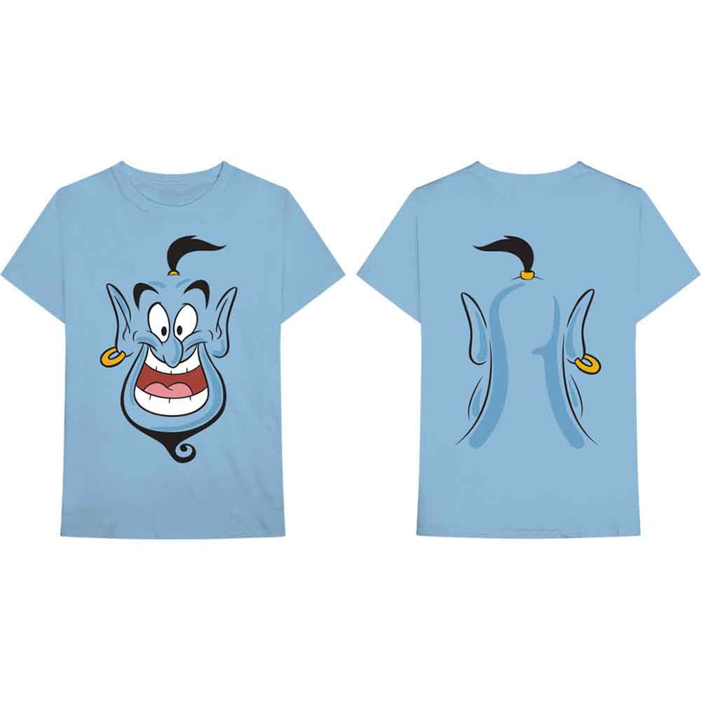 Disney Unisex T-Shirt Aladdin Genie (Back Print)