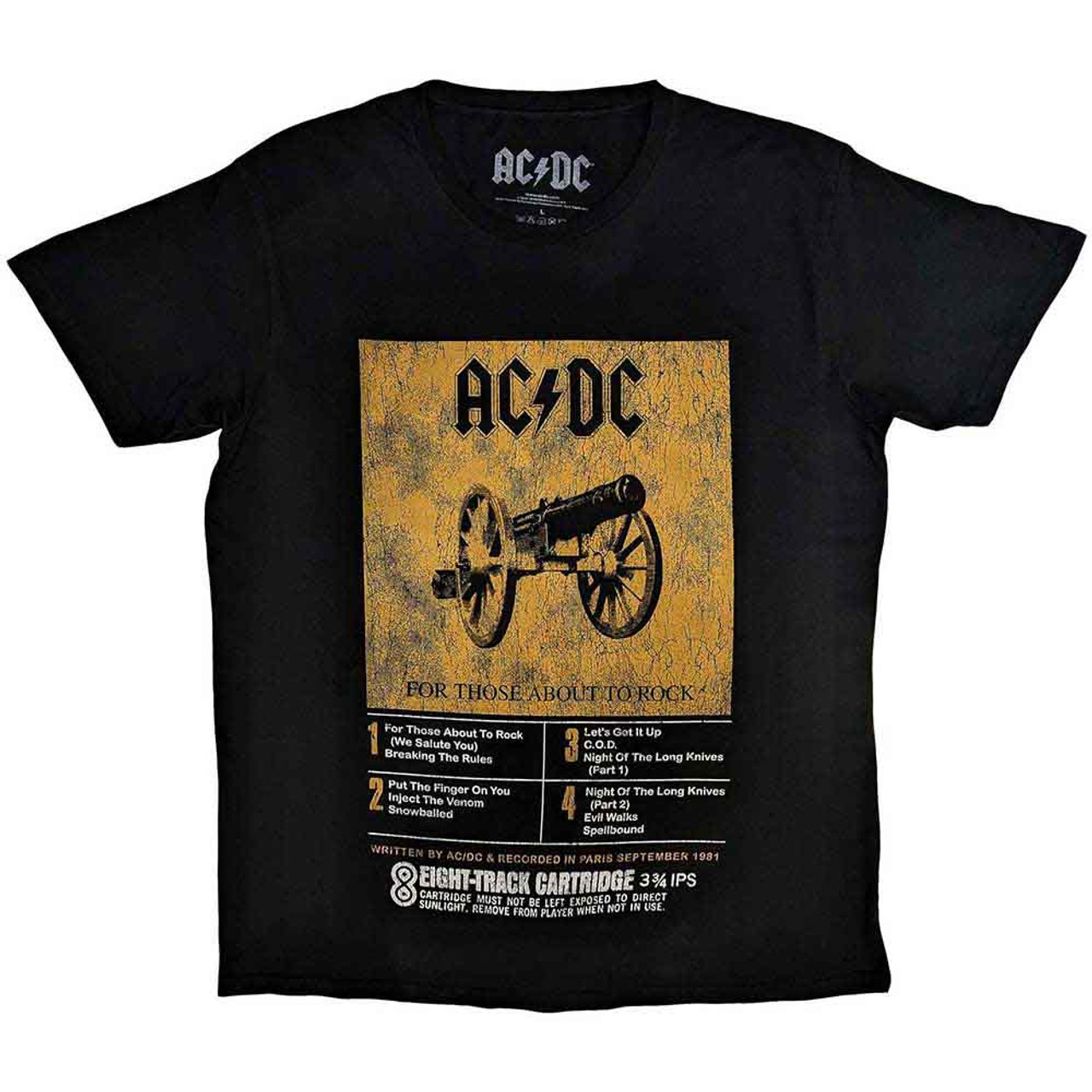 AC/DC Unisex T-Shirt 8 Track