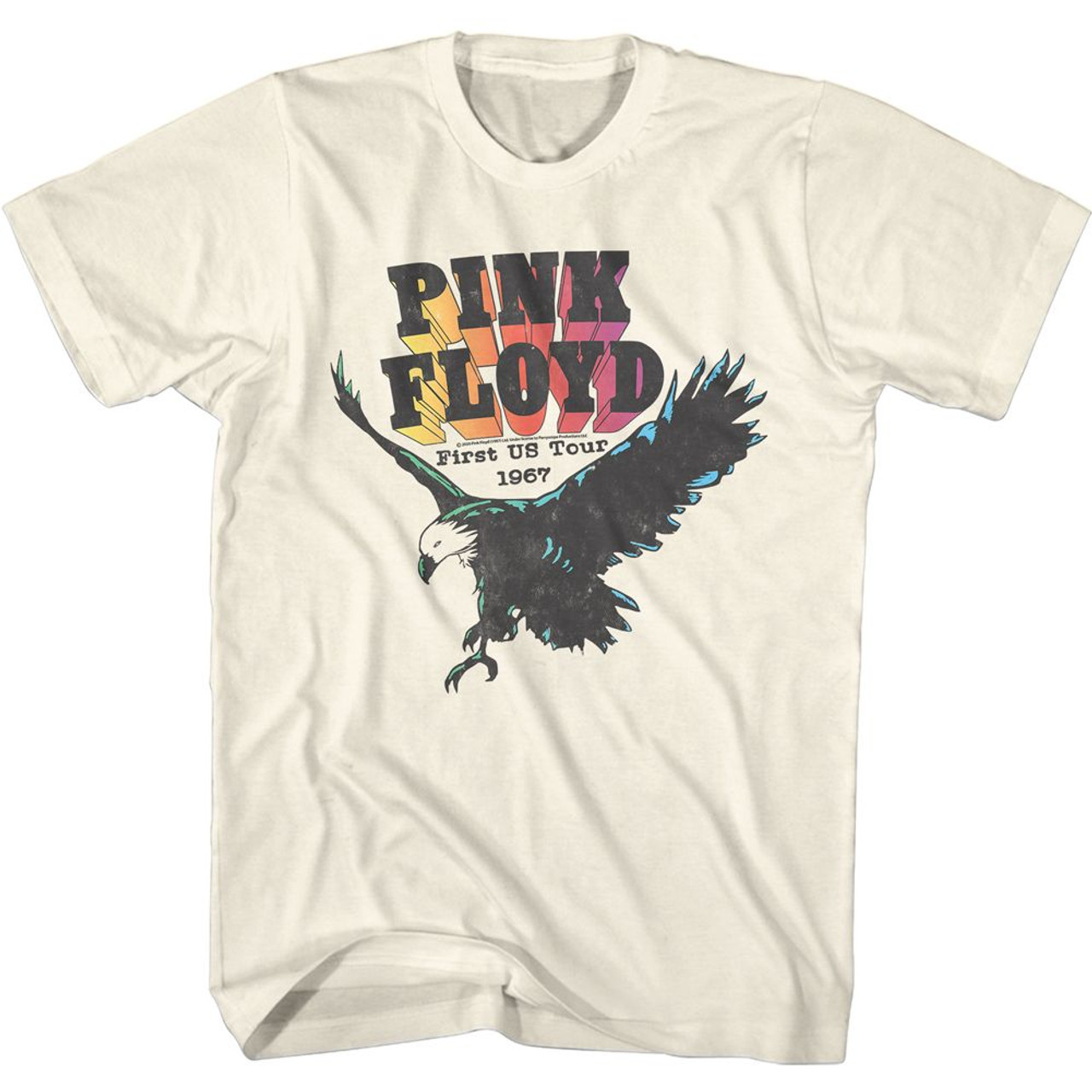 Pink Floyd First Us Tour Ivory Comfort Color T-Shirt