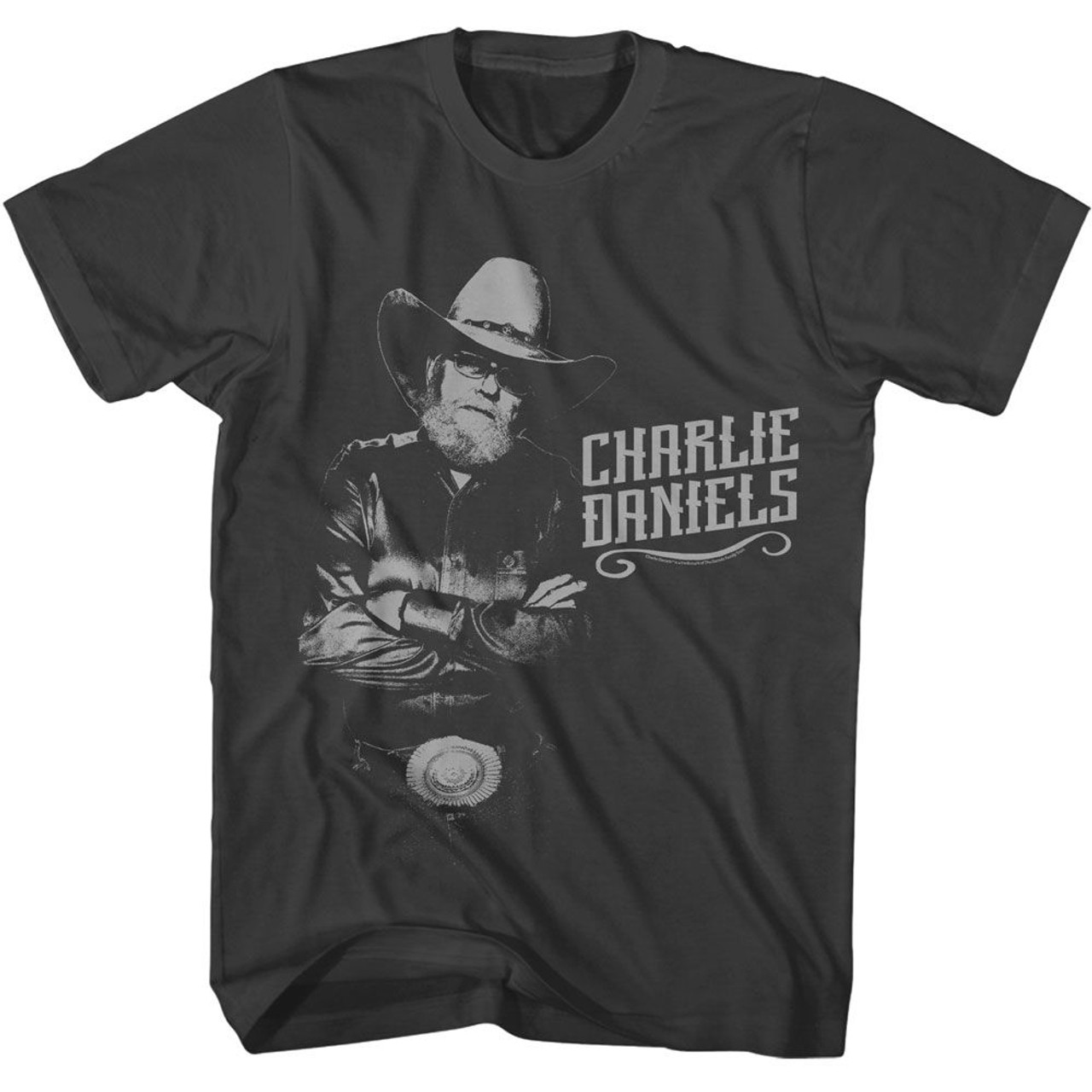 Charlie Daniels Band 1 Color Smoke Adult T-Shirt