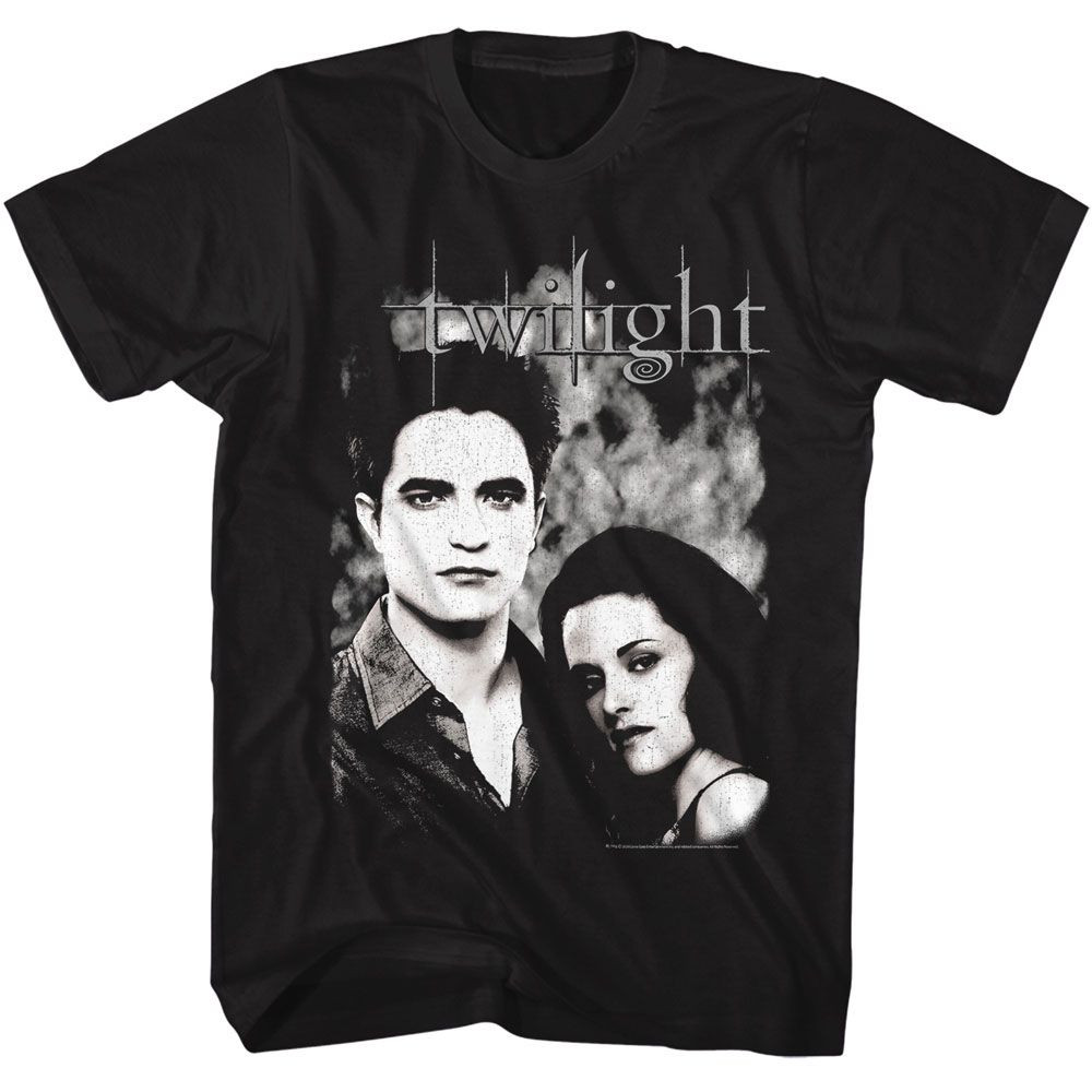Twilight Edward and Bella Black Adult T-Shirt