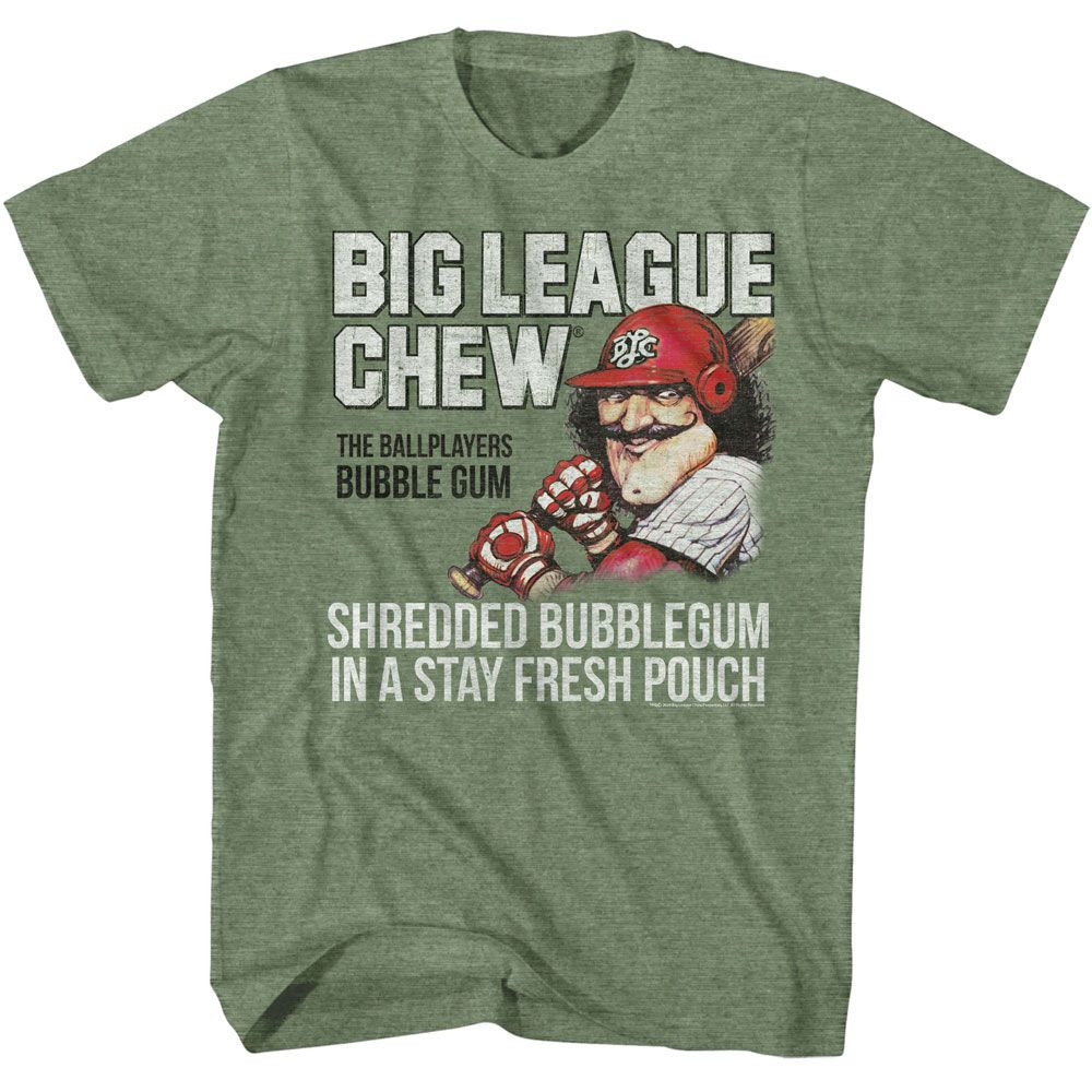 Big League Chew Shredded Military Green Heather T-Shirt