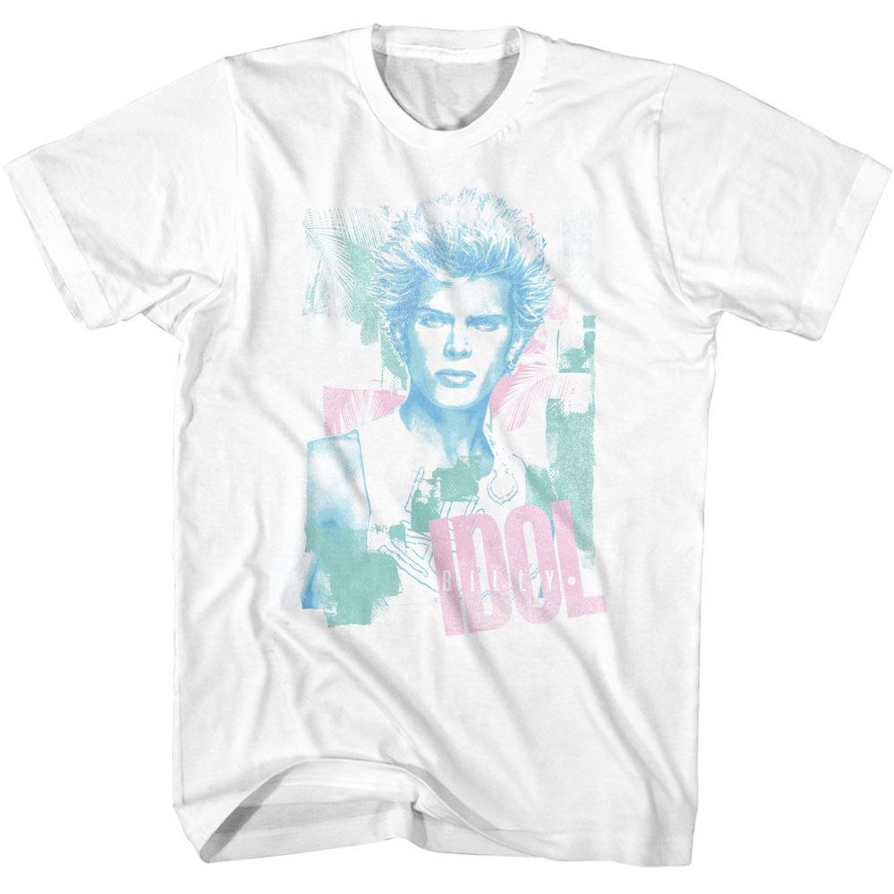 Billy Idol Pastel Billy White T-Shirt