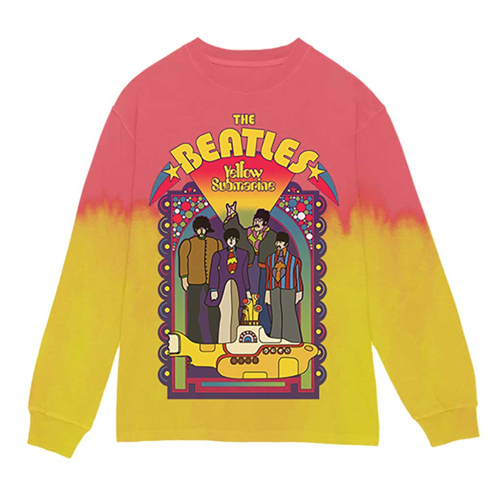 The Beatles Unisex Long Sleeve T-Shirt Yellow Submarine Band Frame
