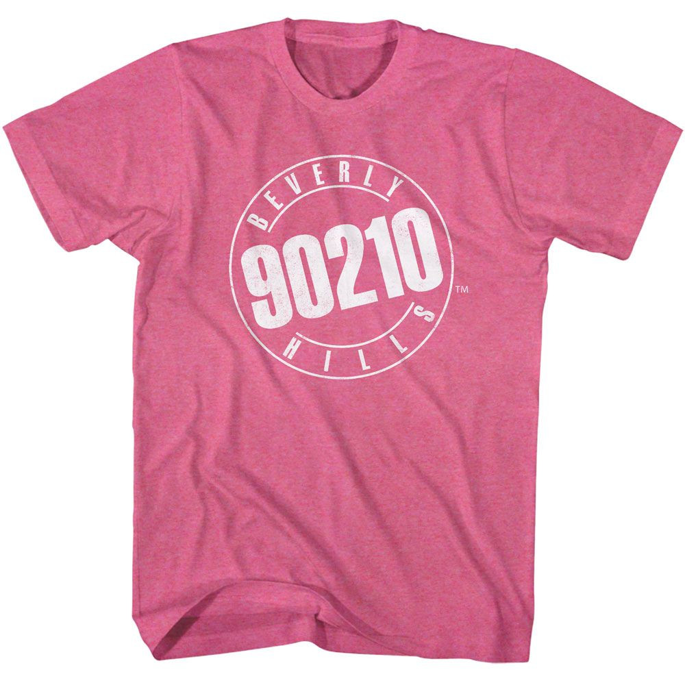 BEVERLY HILLS 90210 Tシャツ Beverly Hills 90210 Logo Retro Pink Heather T-Shirt