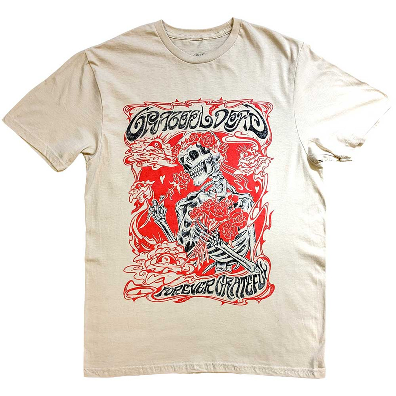 Grateful Dead Unisex T-Shirt Forever Red Frame