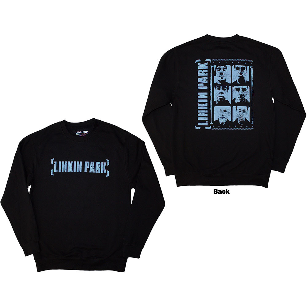 Linkin Park Unisex Sweatshirt Meteora Portraits (Back Print)