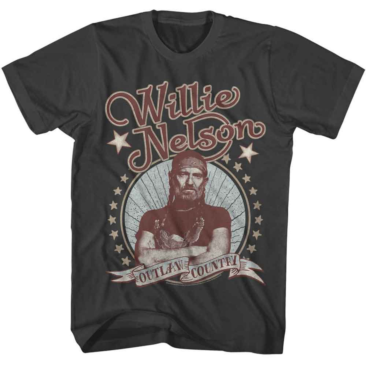Willie Nelson Outlaw Country Smoke T-Shirt