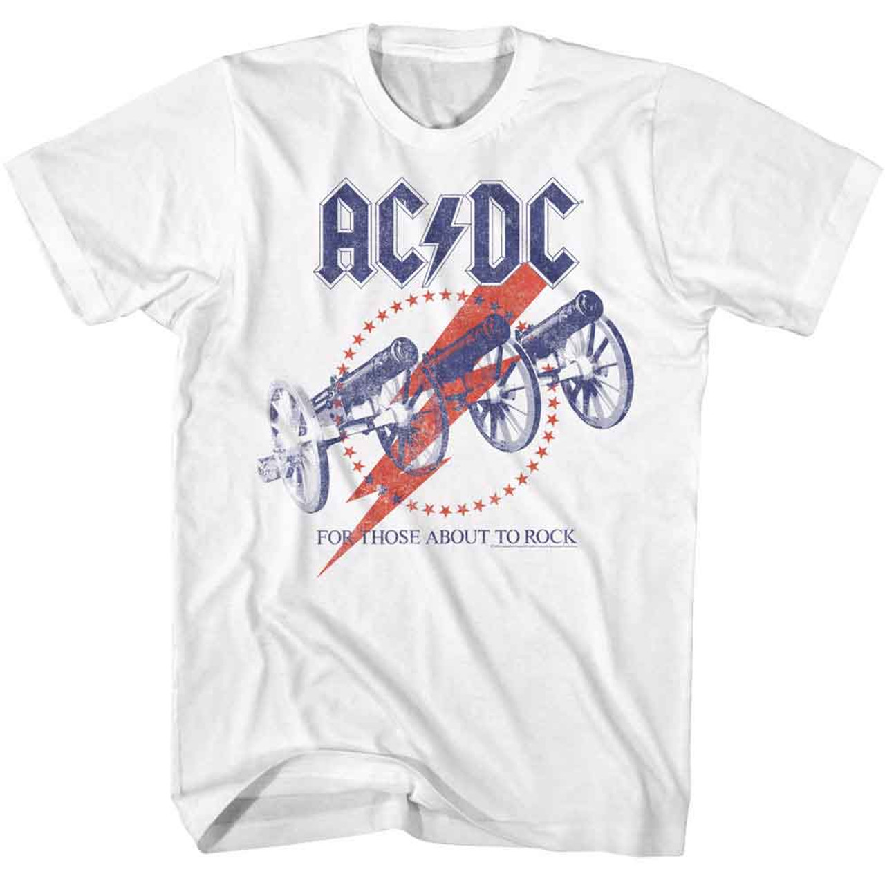 AC/DC Cannon Recolor White T-Shirt