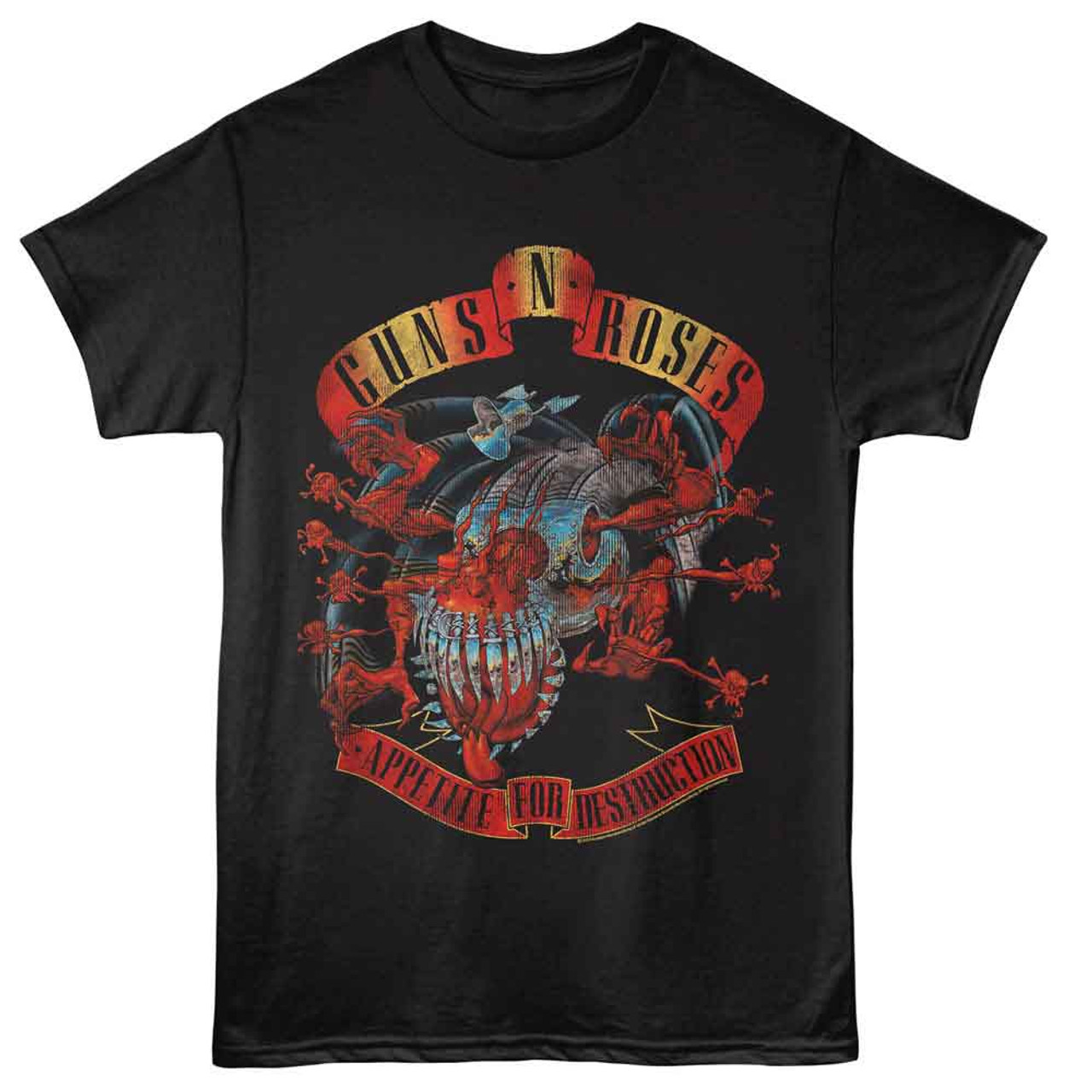 Guns N Roses Monster Appetite Black T-Shirt
