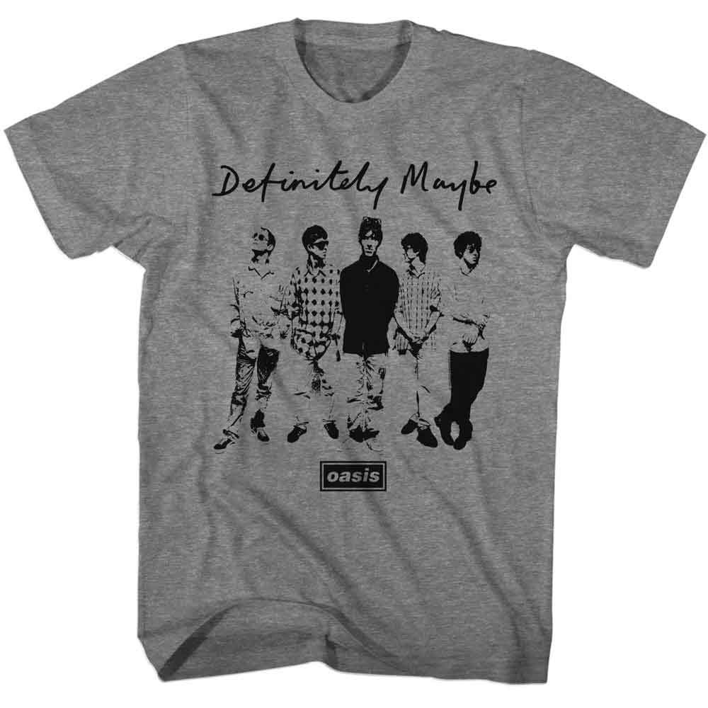 Oasis Definitely Maybe Graphite Heather T-Shirt