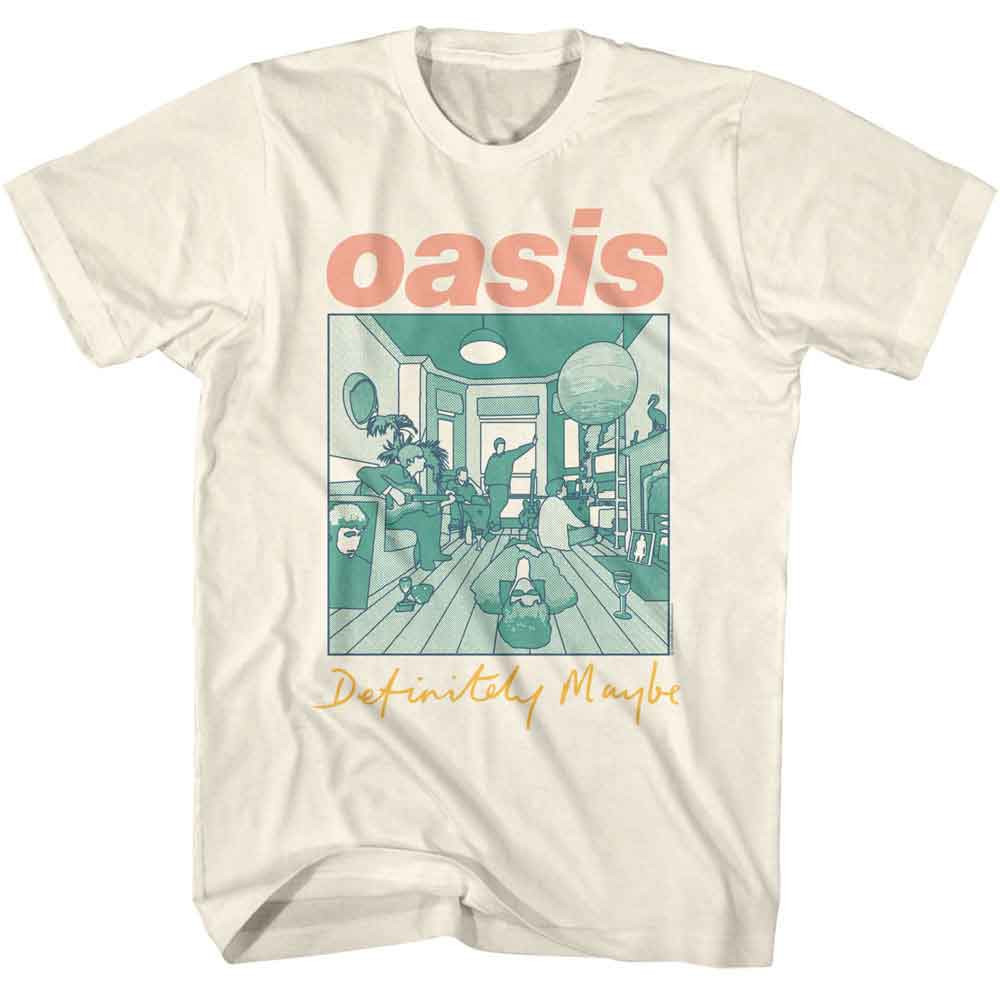 Oasis Definitely Maybe Album Multicolored Natural T-Shirt