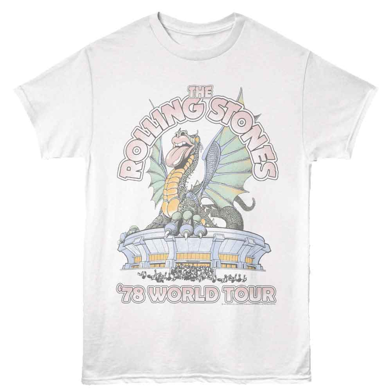 Rolling Stones Dragon 78 Tour White T-Shirt